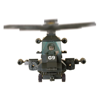 Sluban Apachi Helicopter - Army Building Brick Kit
