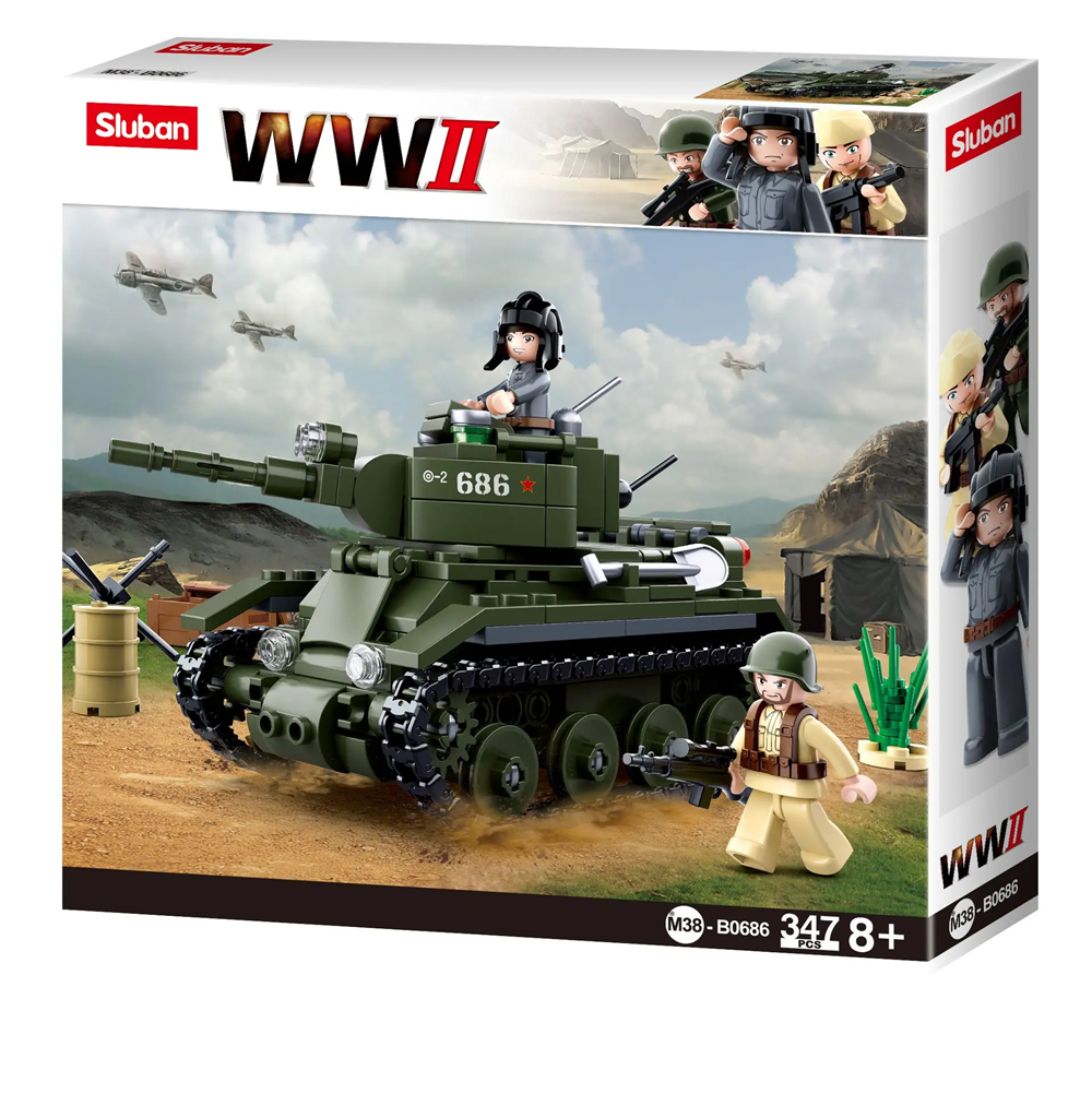 Sluban BT-7 Cavalry Tank - WW2 Building Brick Kit