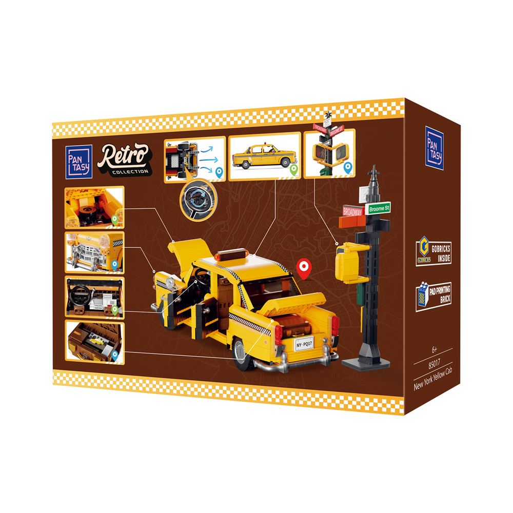 New York Yellow Taxi Cab - Pantasy Brick Kit