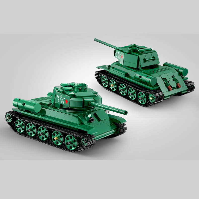 T34 Medium Tank - Cada Master Brick