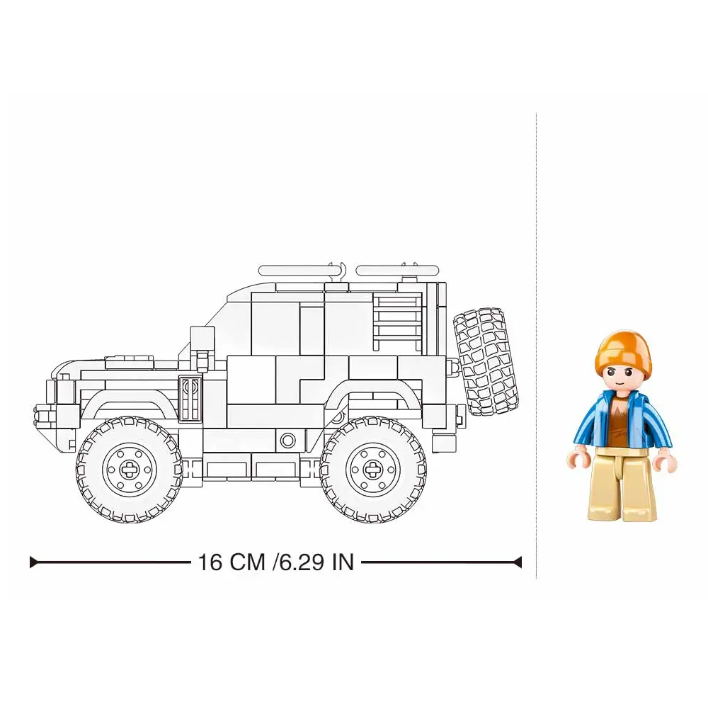 Sluban Green Tank SUV - ORV Building Brick Kit