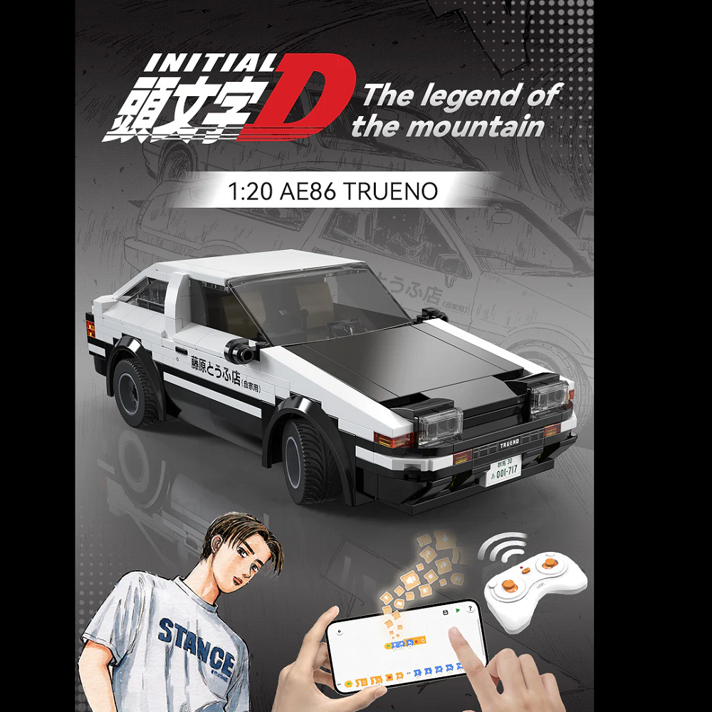 RC Initial D 1:20 AE86 Trueno - Cada Brick Model Kit