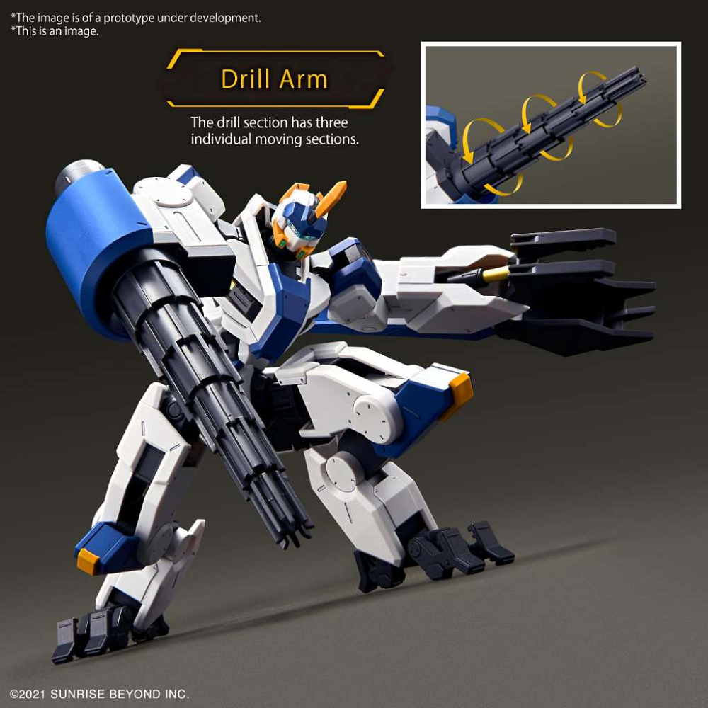 Mailes Byakuchi Drill & Claw Arm - HG Model Kit