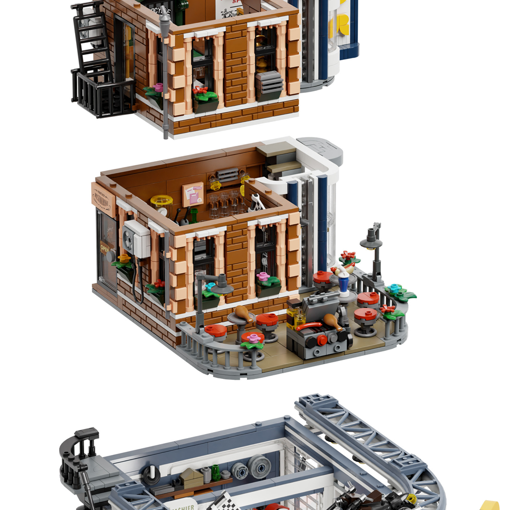 Motorcycle Restaurant - Pantasy Brick Kit