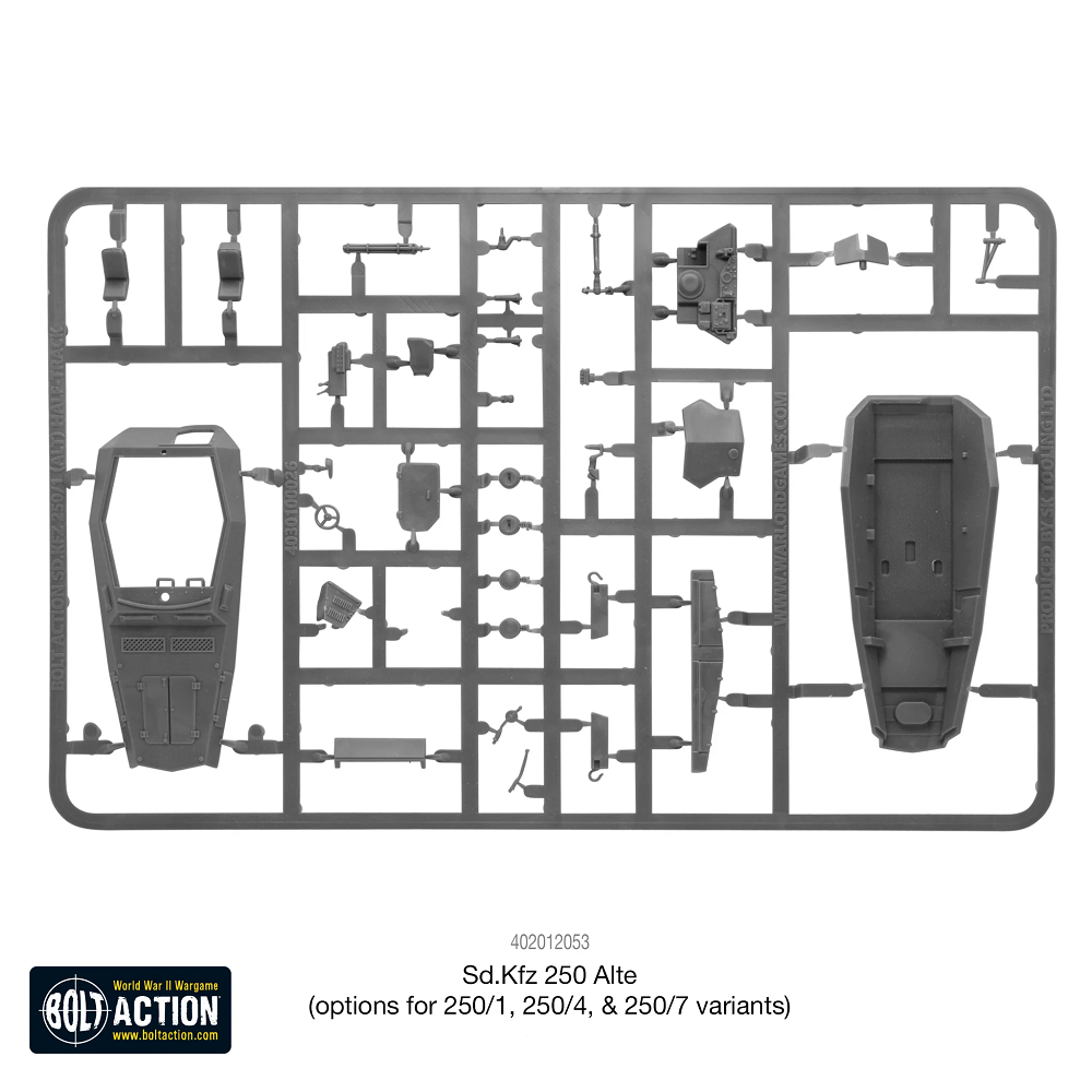 Sd.Kfz 250 Alte Half-Track Options for 250/1, 250/4 & 250/7 - Bolt Action