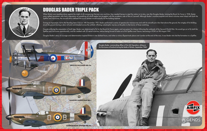 Airfix Douglas Bader Triple Pack - 1:48 Scale Model Kit