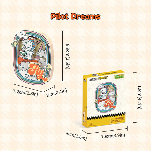 Snoopy-themed product with '...