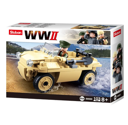 Sluban VW 82 Amphibious Car - WW2 Building Brick Kit