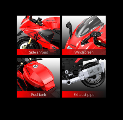 CaDA Suzuki Hayabusa Motorcycle - Brick Model Kit