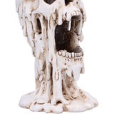 Scorching Melting Skull Incense Burner by Nemesis Now. An amazing edition to your home decor this incense burner comes with a cone incense which allows the smoke to flow through the skulls eyes and mouth creating a wonderful effect. 