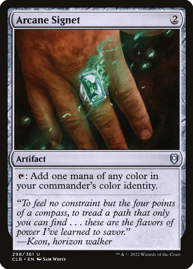 Arcane Signet - Commander Legends #298 Card Front