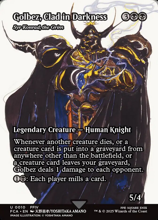 Syr Konrad, the Grim Final Fantasy Through The Ages #010 Card Front