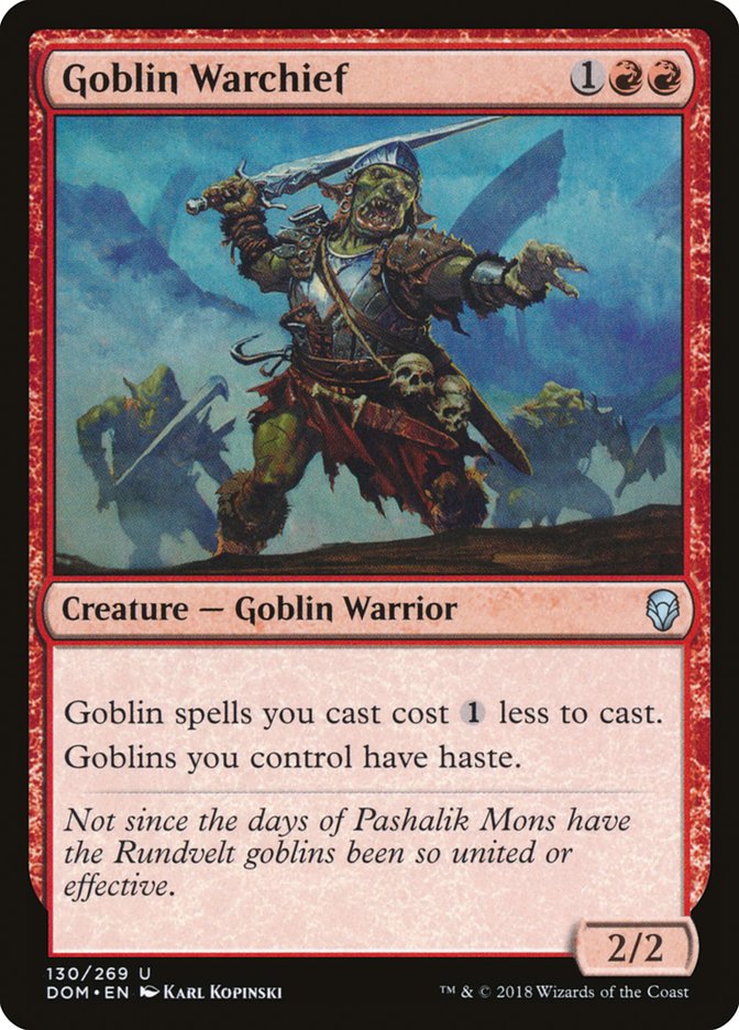 Goblin Warchief Dominaria #130