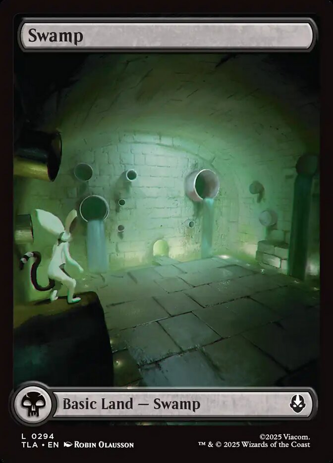 Full Art Avatar's Journey Basic Swamp Avatar The Last Airbender #294 MTG Single Card Front