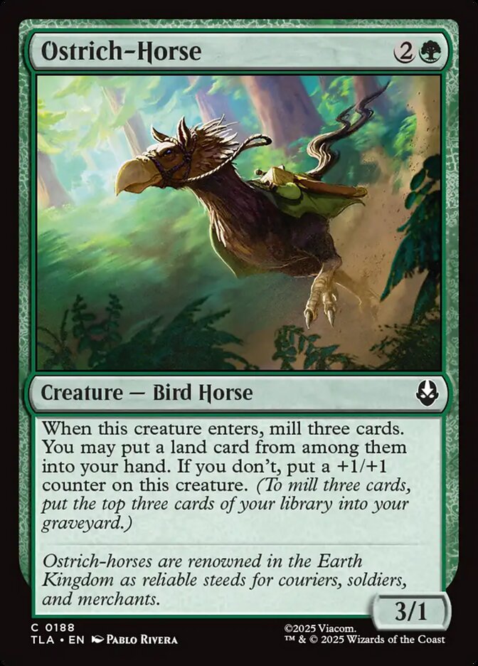 Ostrich-Horse Avatar The Last Airbender #188 MTG Single Card Front