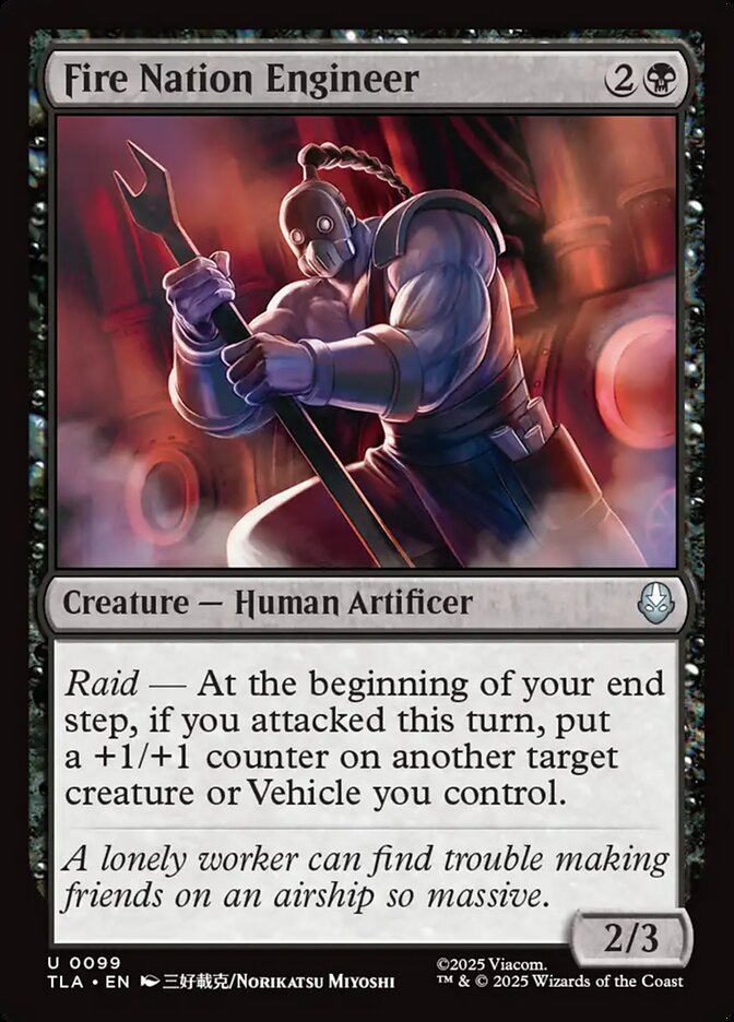Fire Nation Engineer Avatar The Last Airbender #099 MTG Single Card Front