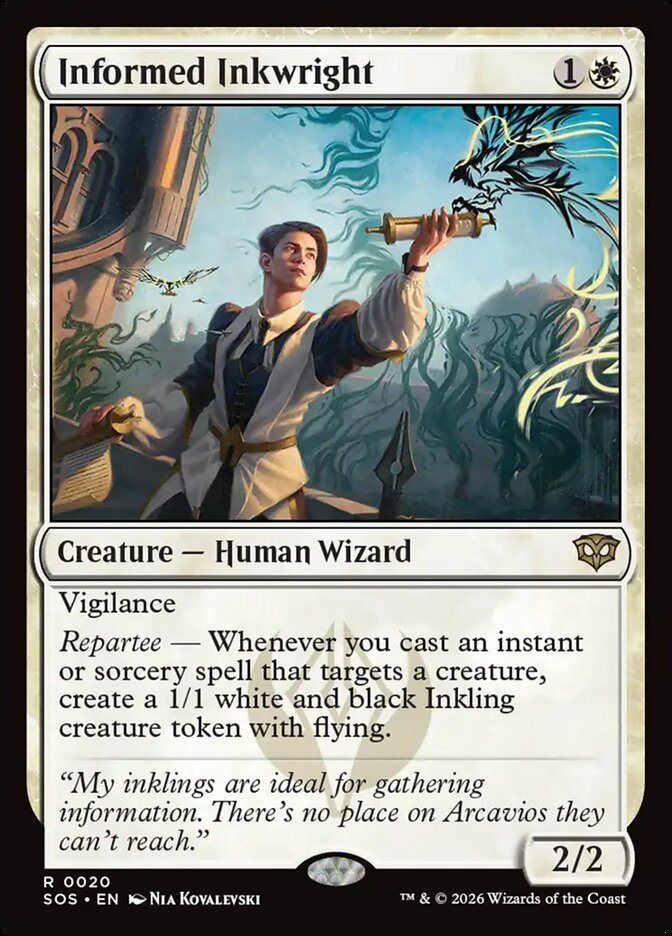 Informed Inkwright Secrets of Strixhaven #020Card Front