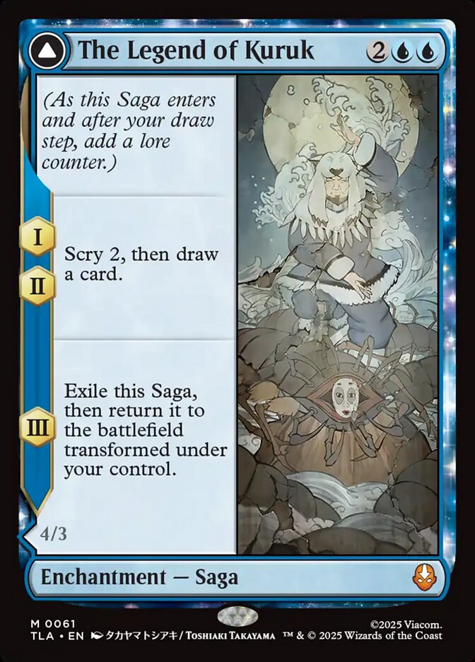 The Legend of Kuruk // Avatar Kuruk Avatar The Last Airbender #061 MTG Single Card Front