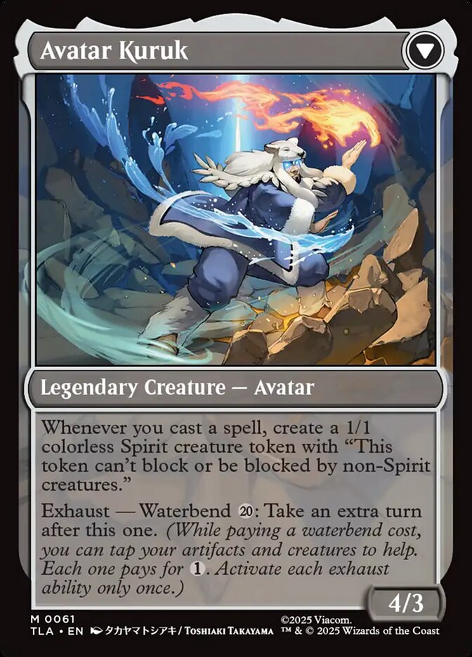 The Legend of Kuruk // Avatar Kuruk Avatar The Last Airbender #061 MTG Single Card Back