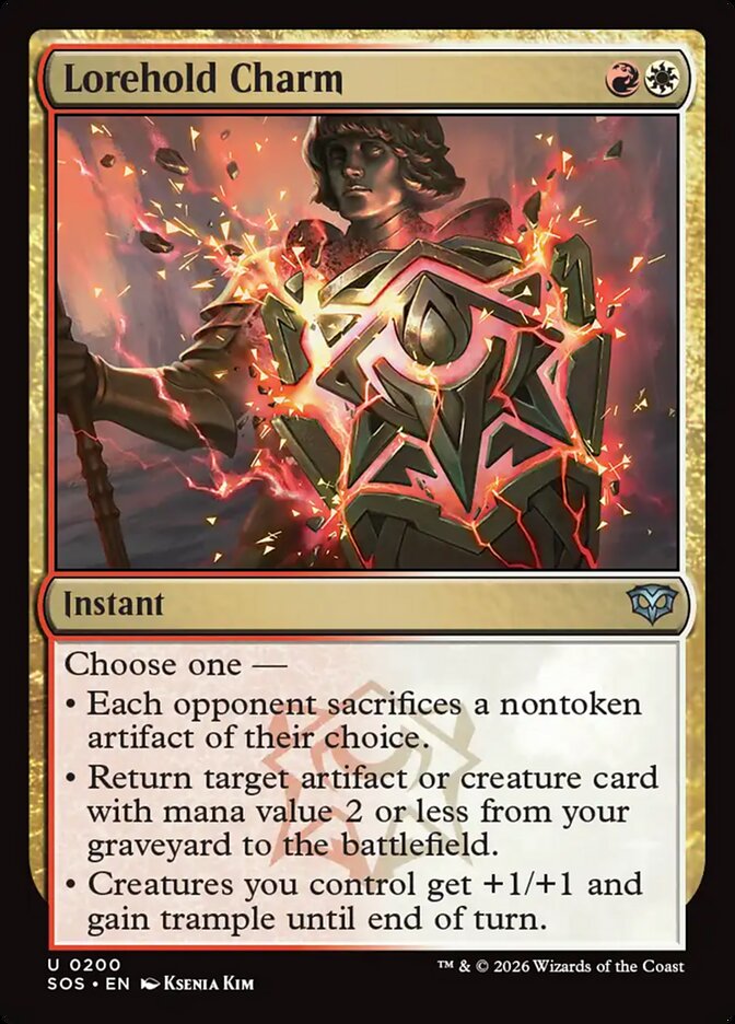Lorehold Charm Secrets of Strixhaven #200Card Front