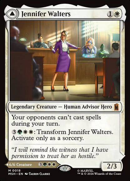 Marvel Superheroes Jennifer Walters // The Sensational She-Hulk Card Front