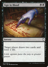 Sign in Blood - Commander Anthol...