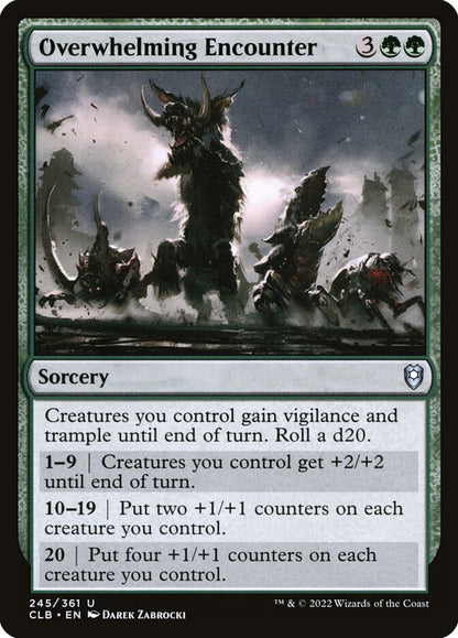 Overwhelming Encounter - Commander Legends #245 Card Front
