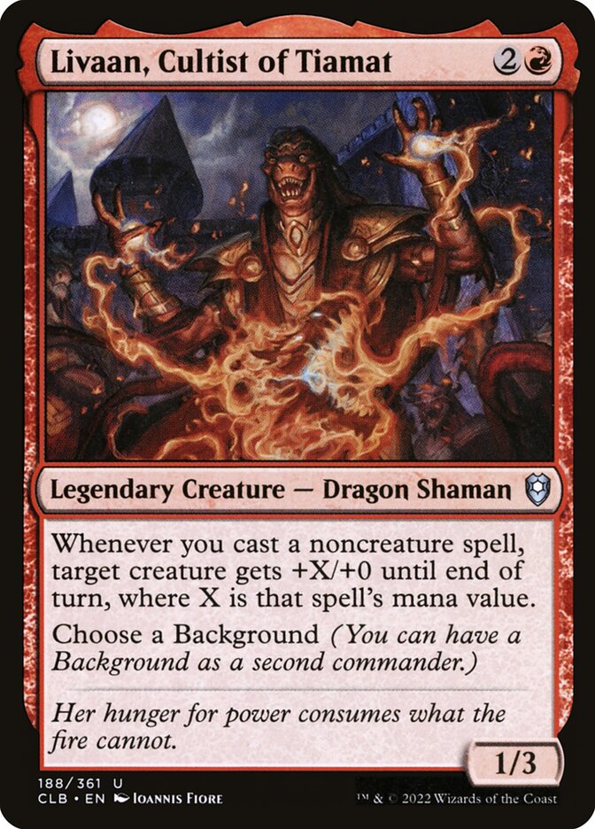 Livaan, Cultist of Tiamat - Commander Legends #188 Card Front