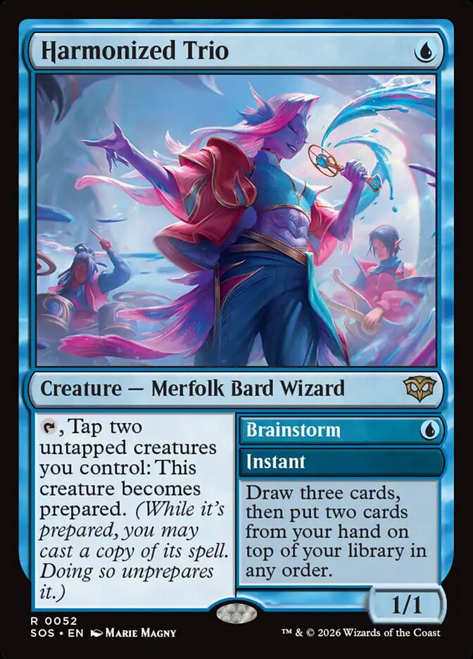 Harmonized Trio // Brainstorm Secrets of Strixhaven #052Card Front