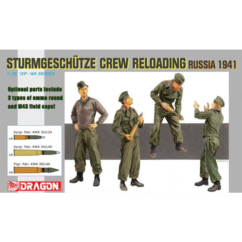 Sturmgeschutze Crew Reloading Dragon Models
