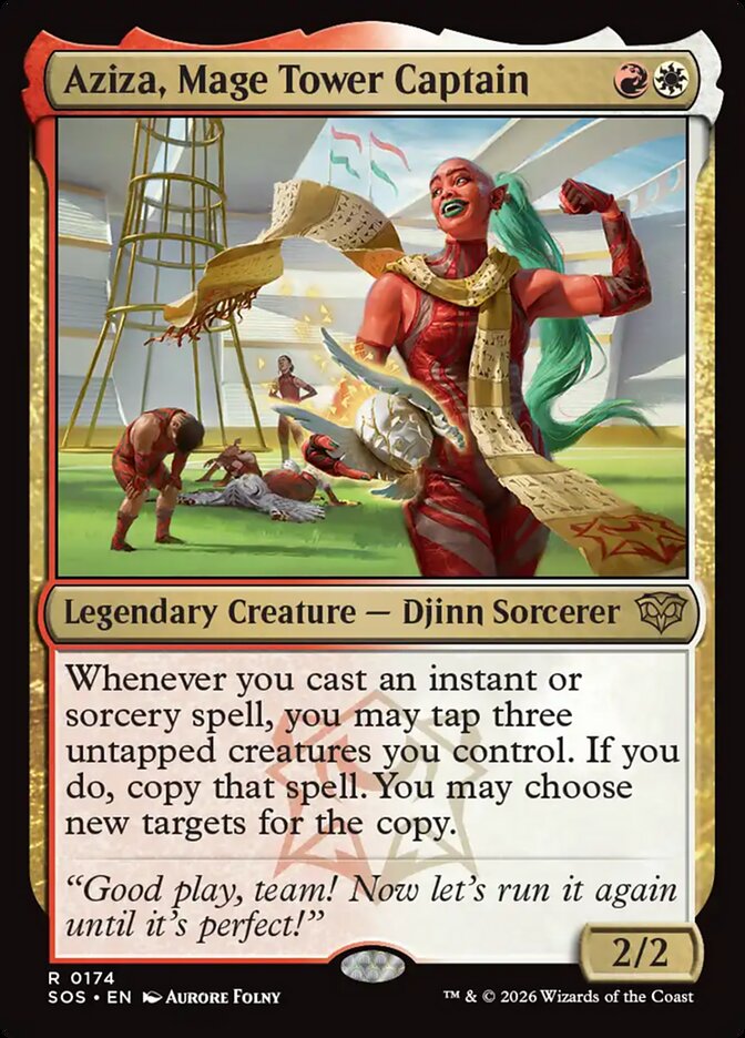Aziza, Mage Tower Captain Secrets of Strixhaven #174Card Front