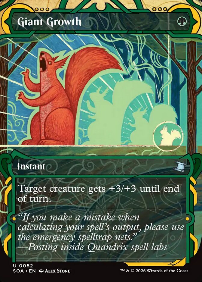 Giant Growth Secrets of Strixhaven Mystical Archive #052Card Front