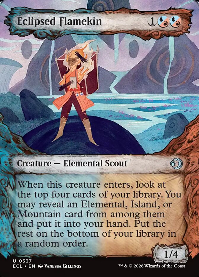 Eclipsed Flamekin Fable Frame Lorwyn Eclipsed #337