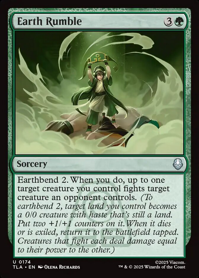 Earth Rumble Avatar The Last Airbender #174 MTG Single Card Front