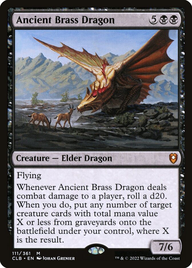 Ancient Brass Dragon - Commander Legends #111 Card Front