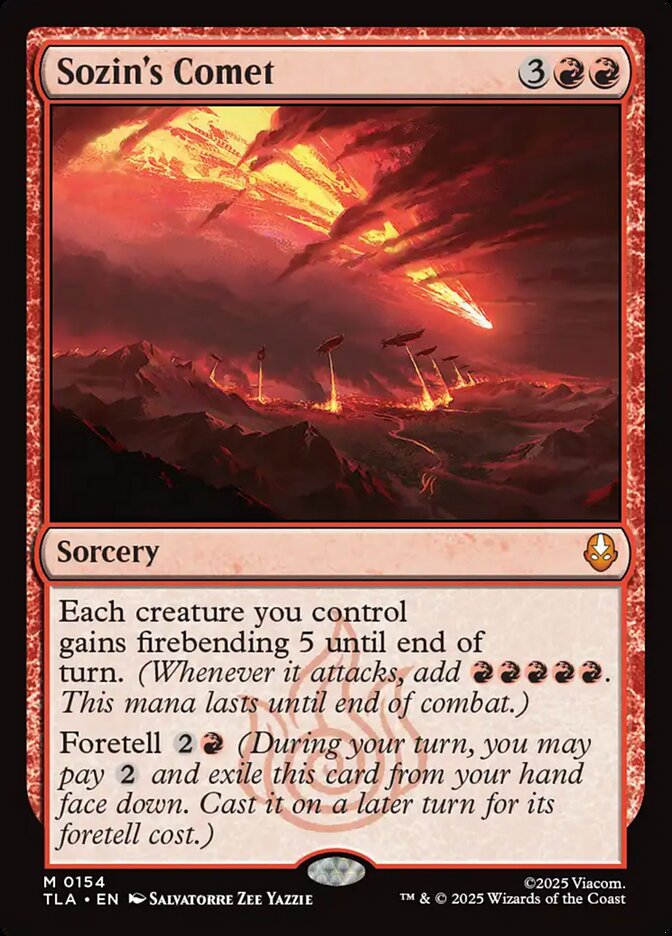Sozin's Comet Avatar The Last Airbender #154 MTG Single Card Front