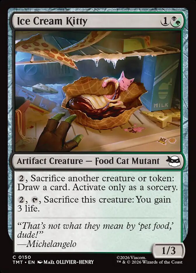 Ice Cream Kitty Teenage Mutant Ninja Turtles #150