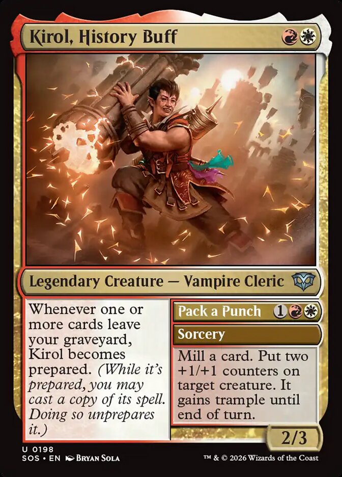 Kirol, History Buff // Pack a Punch Secrets of Strixhaven #198Card Front