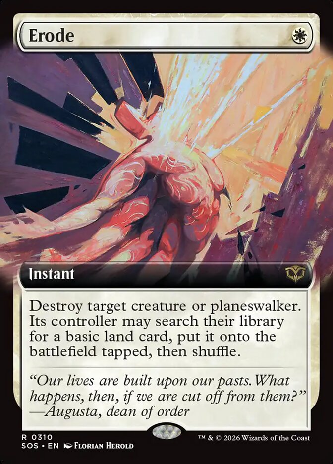 Erode Secrets of Strixhaven Extended Art #310Card Front