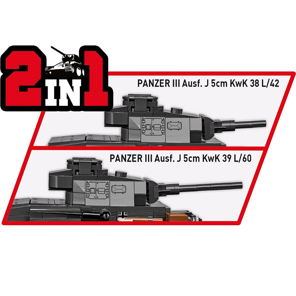 COBI Panzer III Ausf.J Brick Kit- Brick Kit