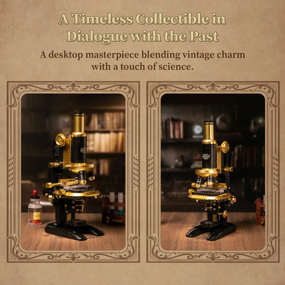 Retro Microscope Brick Building Set - Pantasy