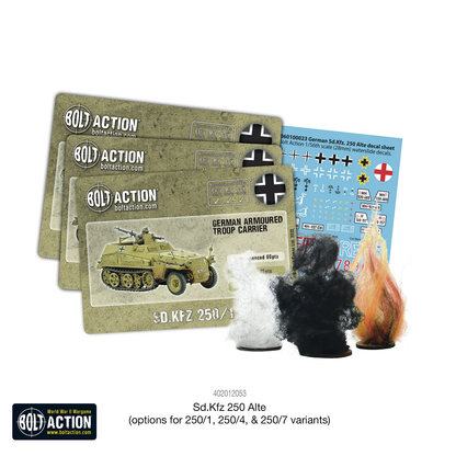 Sd.Kfz 250 Alte Half-Track Options for 250/1, 250/4 & 250/7 - Bolt Action