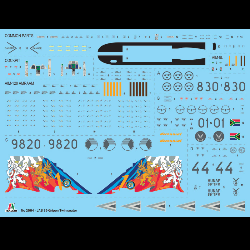 Italeri JAS-39D Gripen Twin Seater