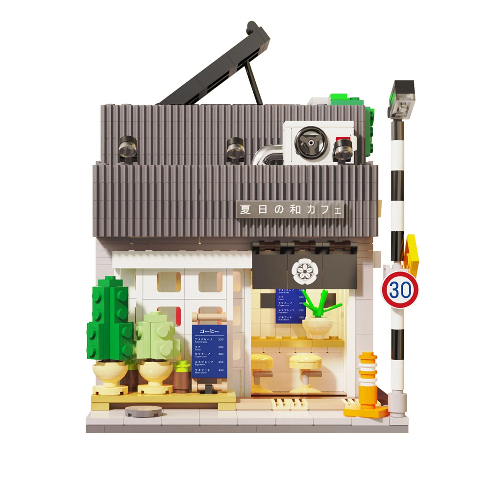 Japanese Summer Breeze Coffee Shop - Cada Brick Kit