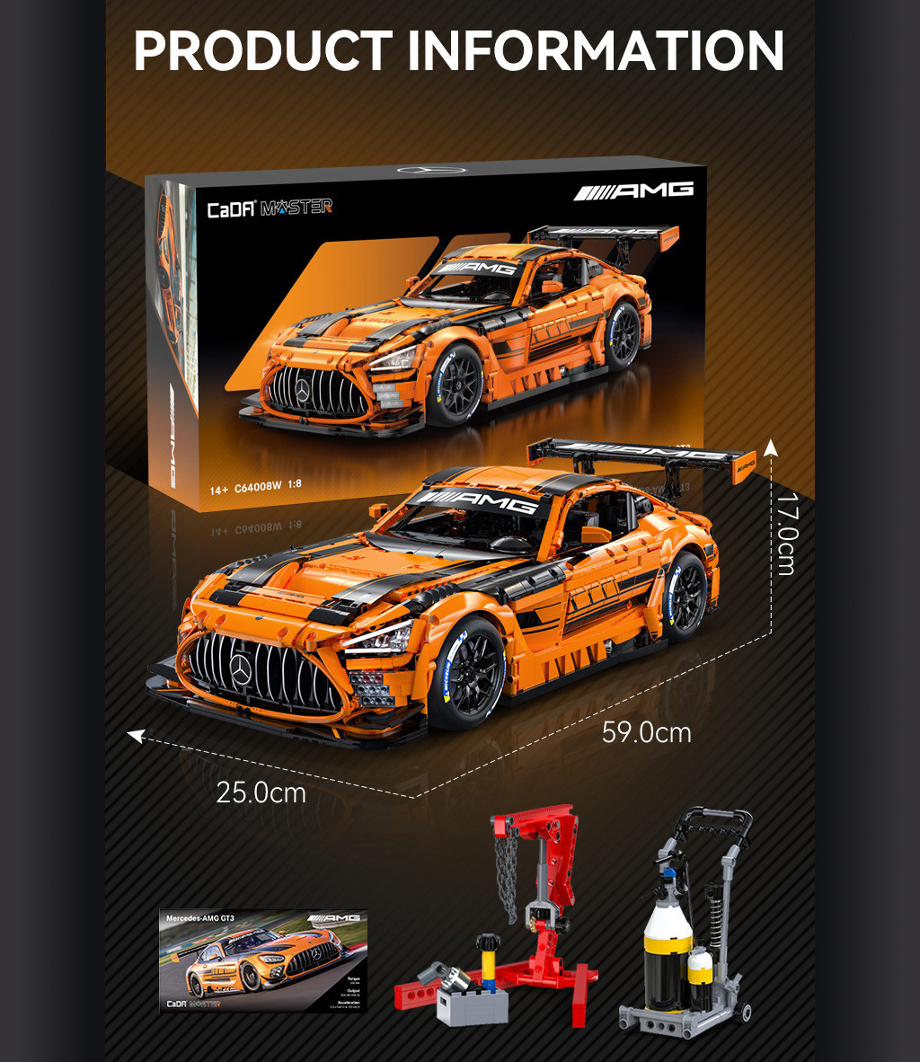 CaDA Master Mercedes-AMG GT3 - 1:8 Scale Model Kit