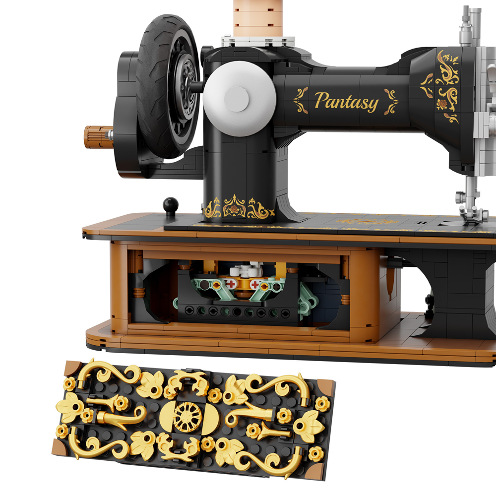 Antique Hand Crank Sewing Machine - Pantasy Brick Kit
