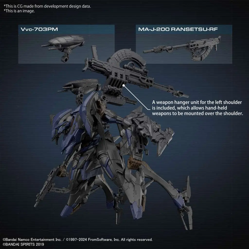 30mm Armoured Core Vi Schneider Nachtreiher/40e Steel Haze – Bandai Gunpla