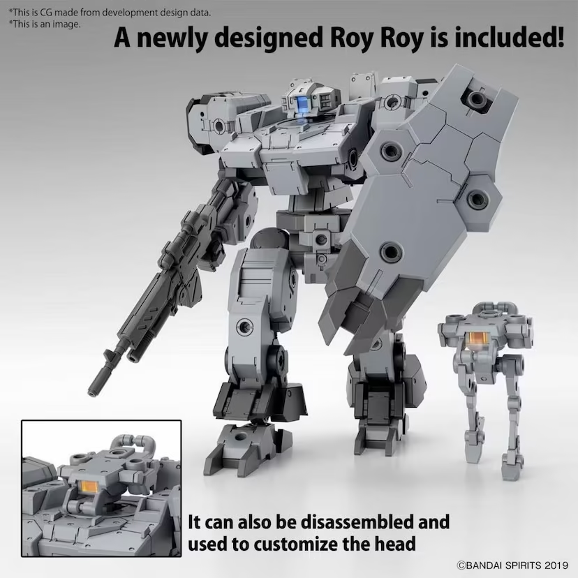 30MM eEXM-9 Baskyrotto (Grey) - Gundam Bandai