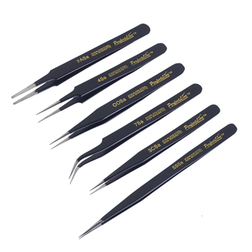 6 pc Professional Tweezer Set 