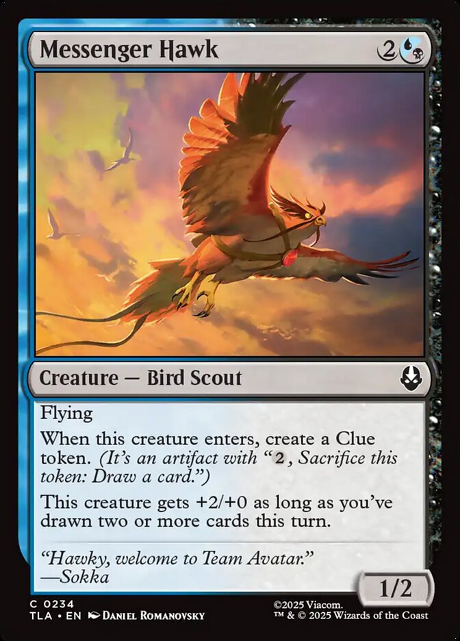 Messenger Hawk Avatar The Last Airbender #234 MTG Single Card Front